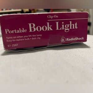 Radio Shack White and Grey Portable Book Light